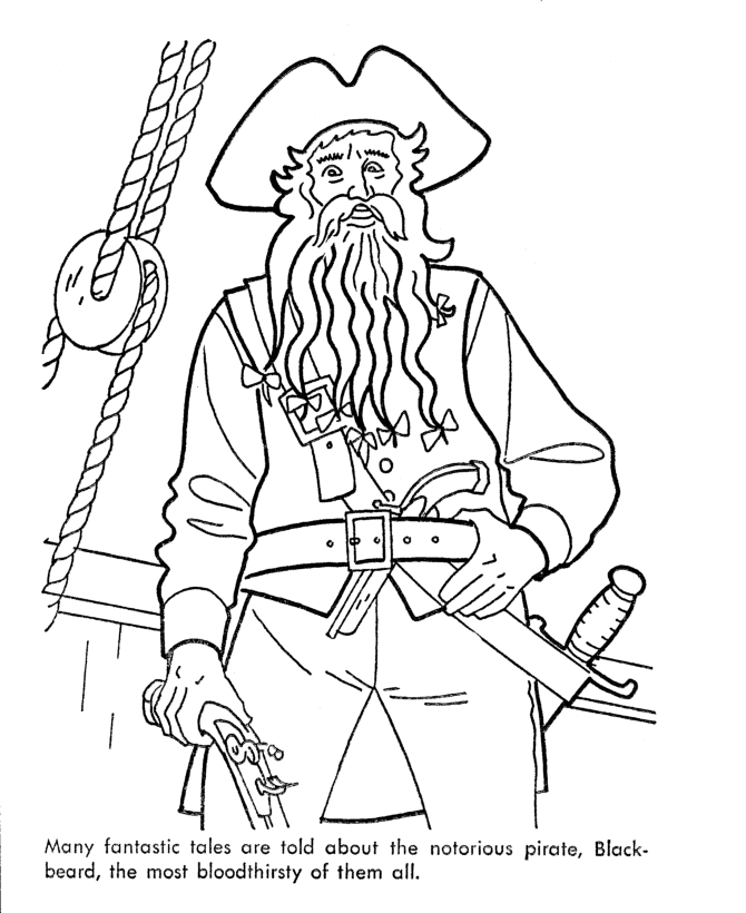 Coloring page: Pirate (Characters) #105034 - Free Printable Coloring Pages