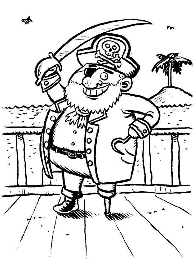 Coloring page: Pirate (Characters) #105047 - Free Printable Coloring Pages