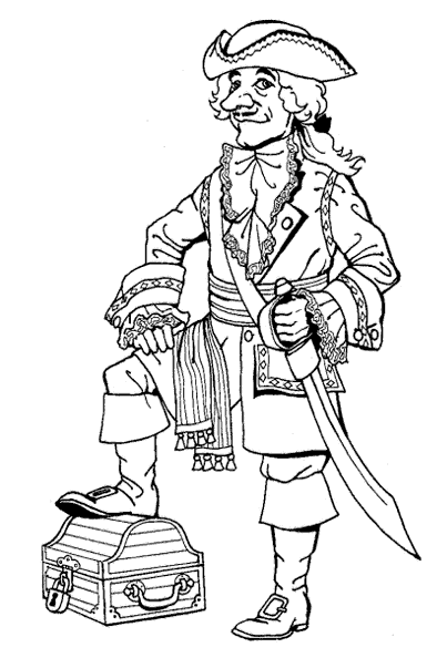 Coloring page: Pirate (Characters) #105061 - Free Printable Coloring Pages