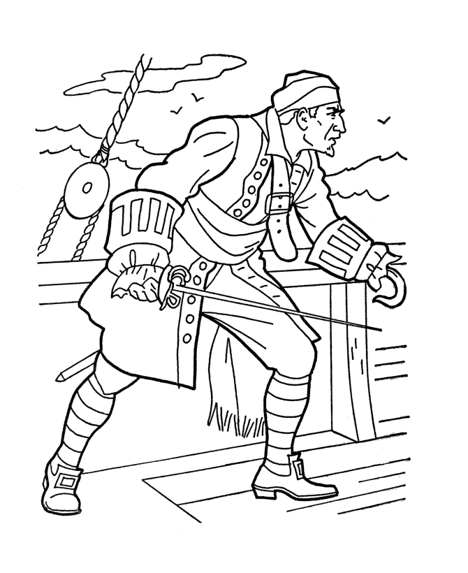 Coloring page: Pirate (Characters) #105103 - Free Printable Coloring Pages