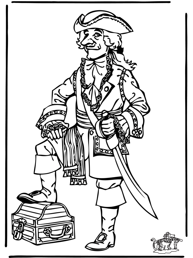 Coloring page: Pirate (Characters) #105114 - Free Printable Coloring Pages