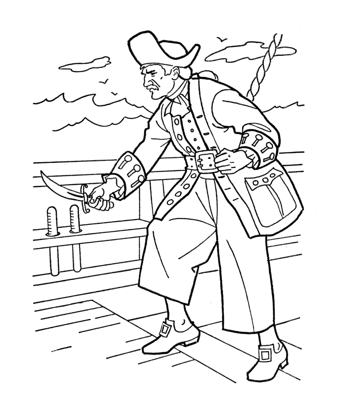 Coloring page: Pirate (Characters) #105143 - Free Printable Coloring Pages