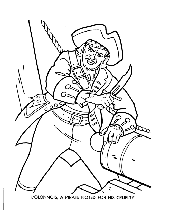 Coloring page: Pirate (Characters) #105173 - Free Printable Coloring Pages