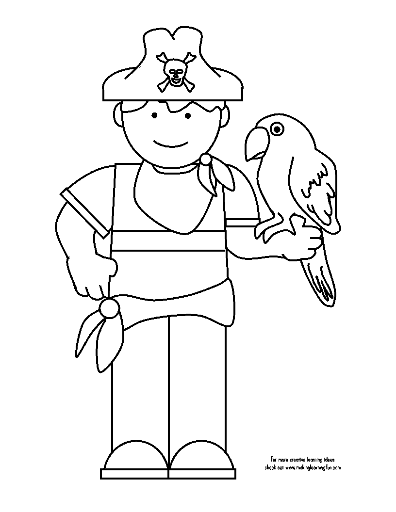 Coloring page: Pirate (Characters) #105348 - Free Printable Coloring Pages