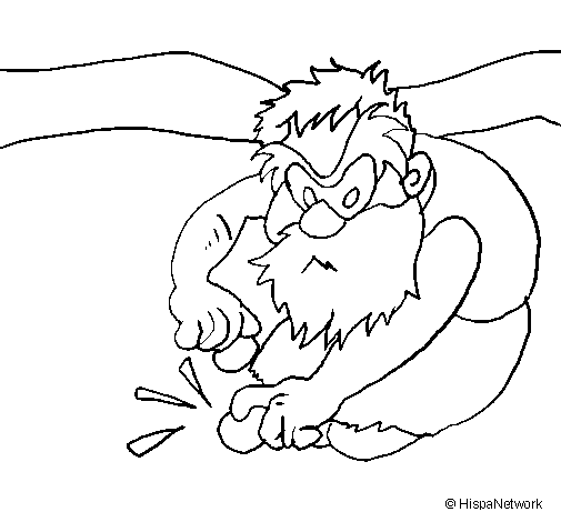 Coloring page: Prehistoric man (Characters) #150411 - Free Printable Coloring Pages
