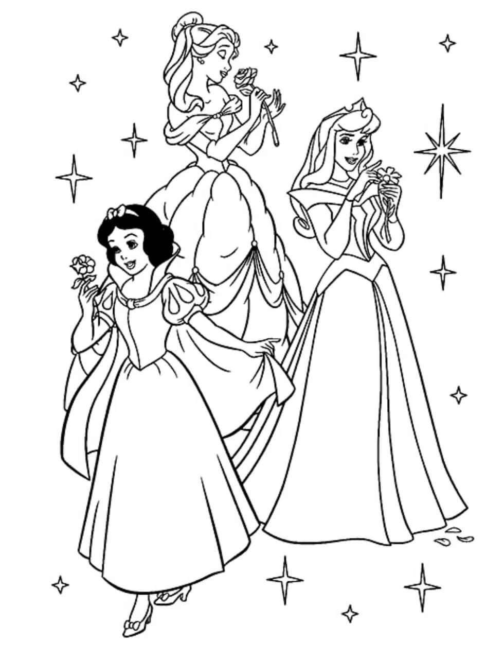 Free printable Princess coloring page #170920 from Characters collection