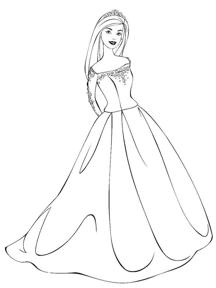 Free printable Princess coloring page #170950 from Characters collection