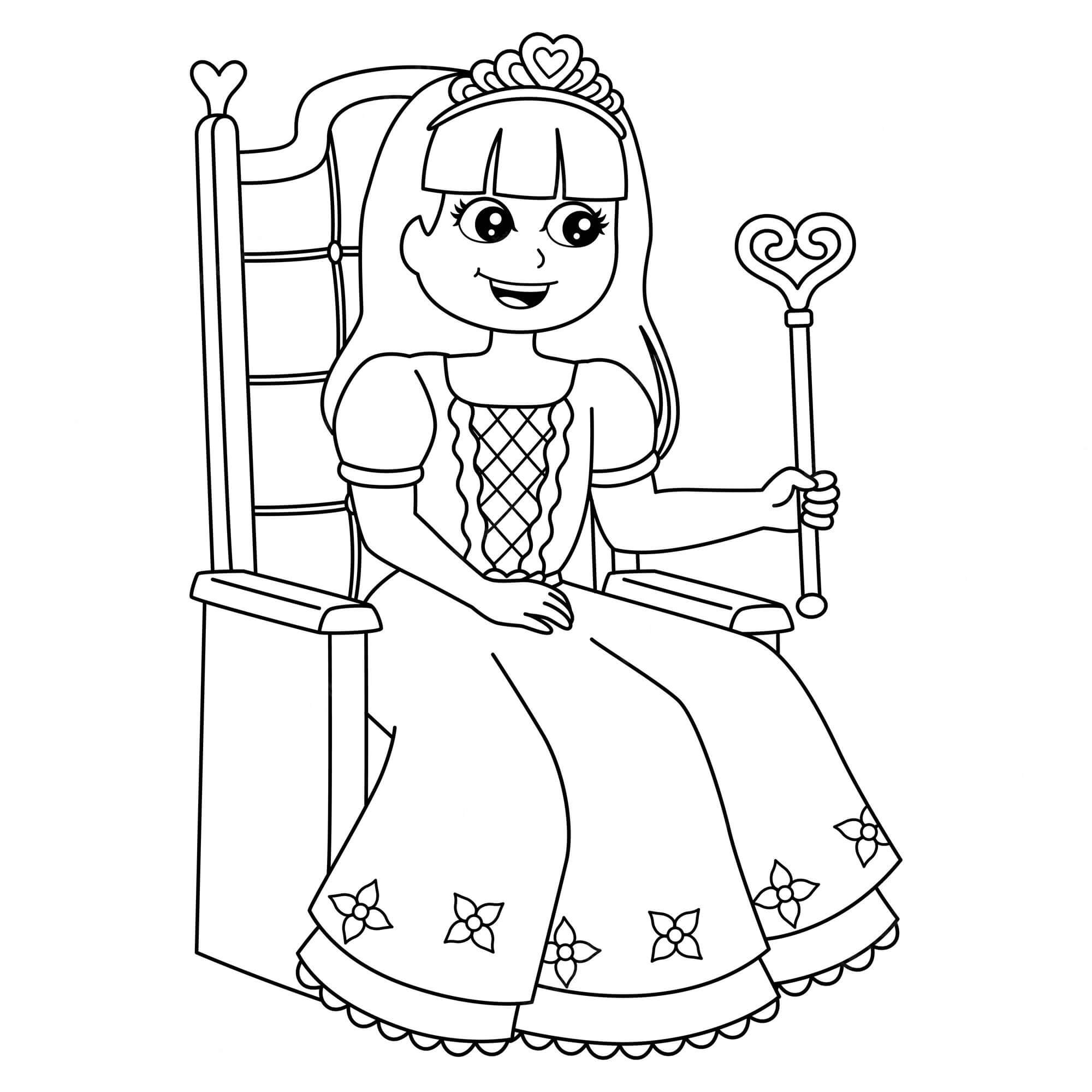 Free printable Princess coloring page #170963 from Characters collection