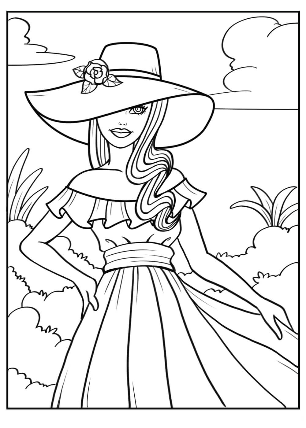 Free printable Princess coloring page #170968 from Characters collection Free printable Princess coloring page #170968 from Characters collection