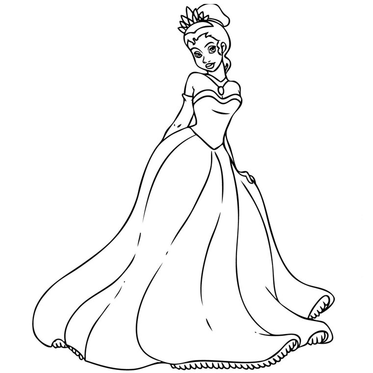 Coloring page: Princess (Characters) #85170 - Free Printable Coloring Pages