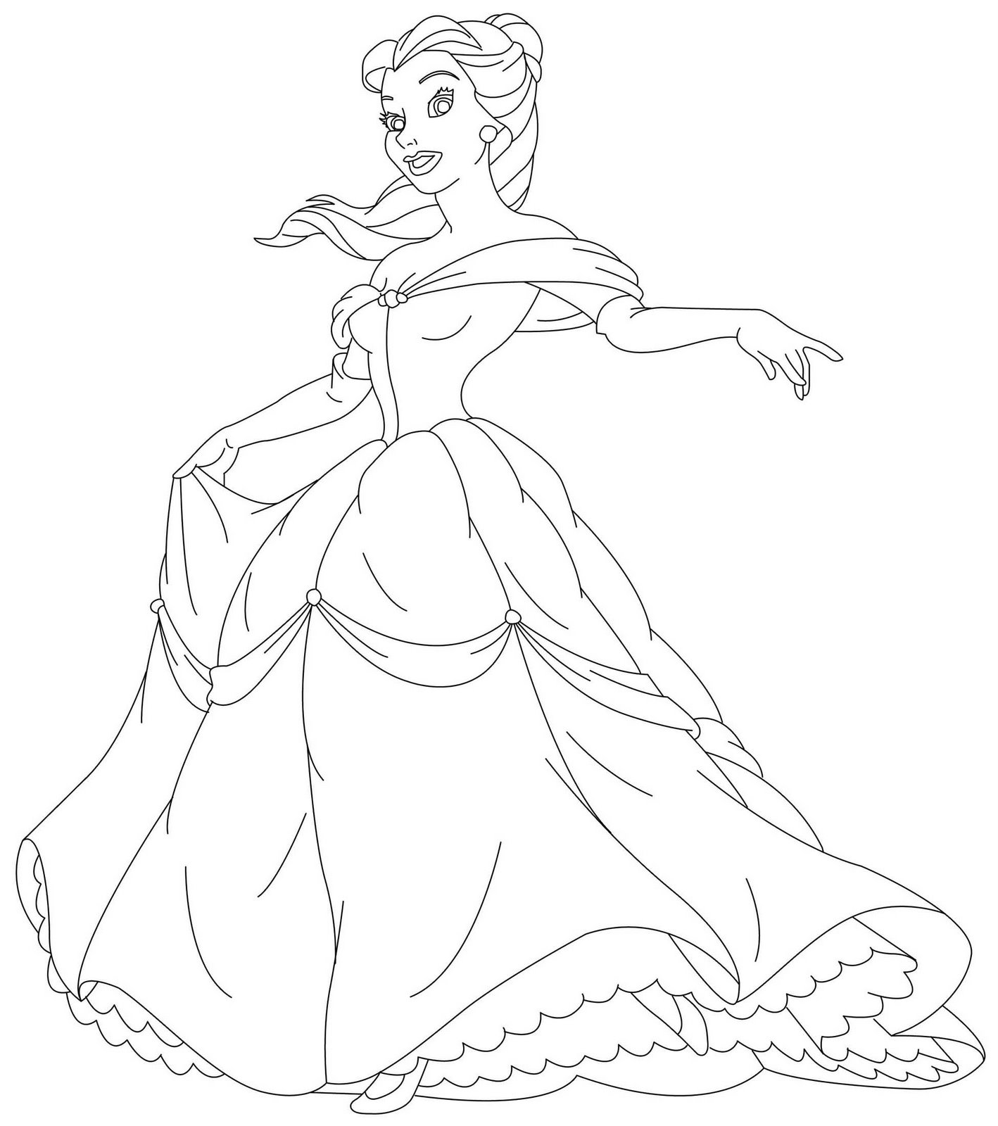 Coloring page: Princess (Characters) #85173 - Free Printable Coloring Pages