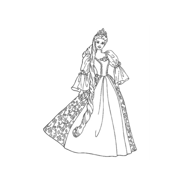 Coloring page: Princess (Characters) #85177 - Free Printable Coloring Pages