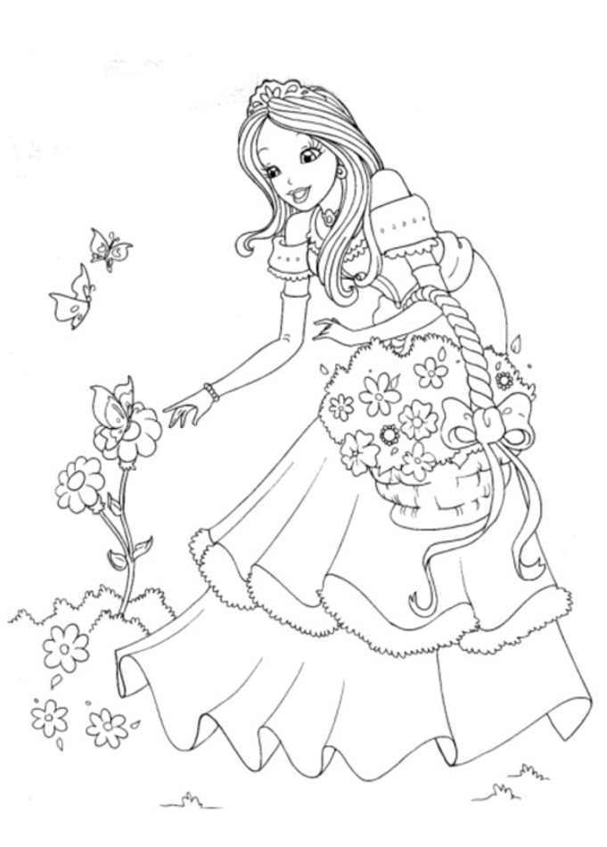 Coloring page: Princess (Characters) #85179 - Free Printable Coloring Pages
