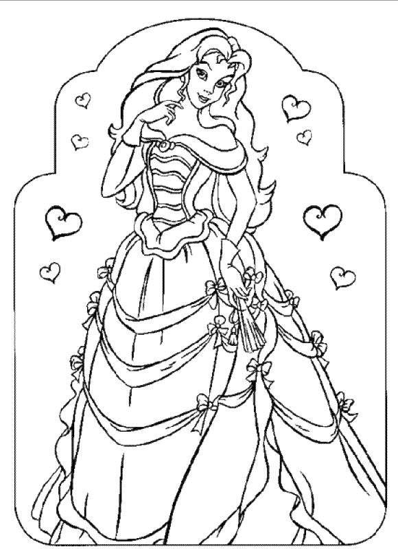 Coloring page: Princess (Characters) #85189 - Free Printable Coloring Pages