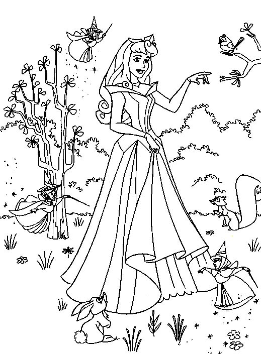 Coloring page: Princess (Characters) #85195 - Free Printable Coloring Pages