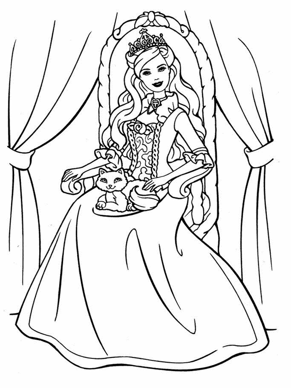 Coloring page: Princess (Characters) #85200 - Free Printable Coloring Pages
