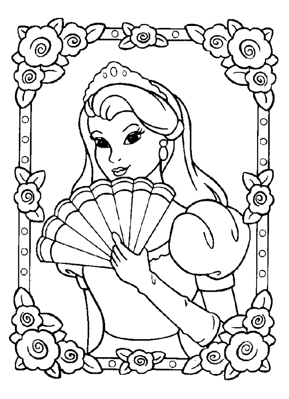 Coloring page: Princess (Characters) #85204 - Free Printable Coloring Pages