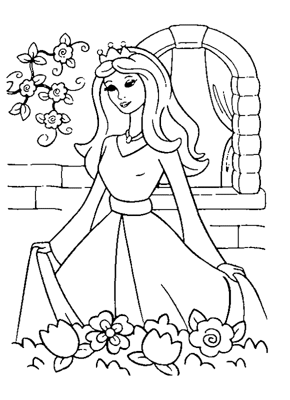 Coloring page: Princess (Characters) #85205 - Free Printable Coloring Pages