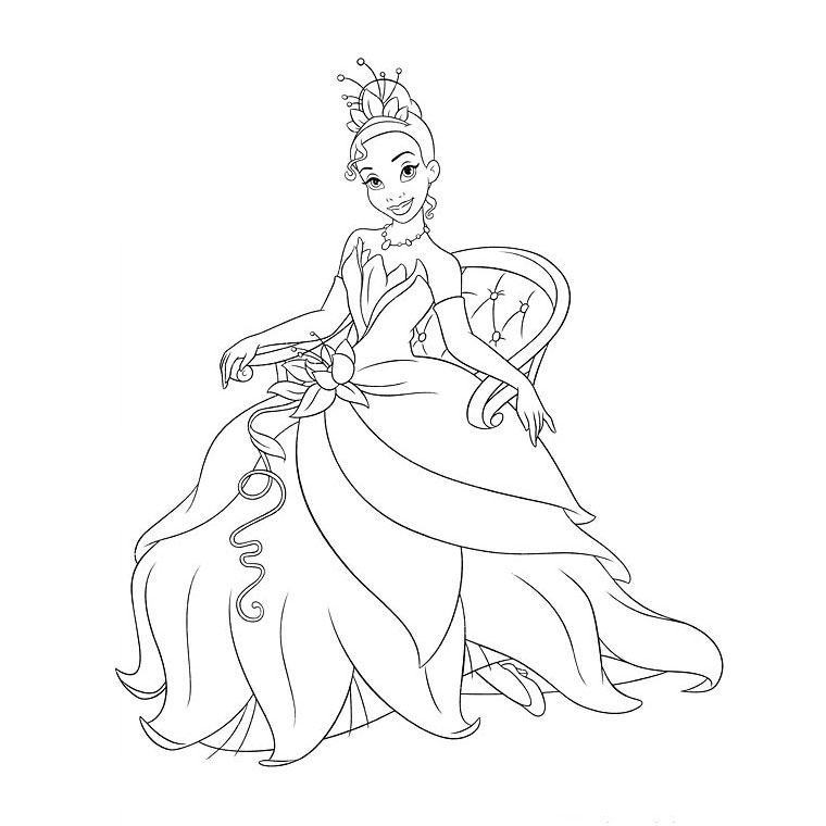 Coloring page: Princess (Characters) #85207 - Free Printable Coloring Pages