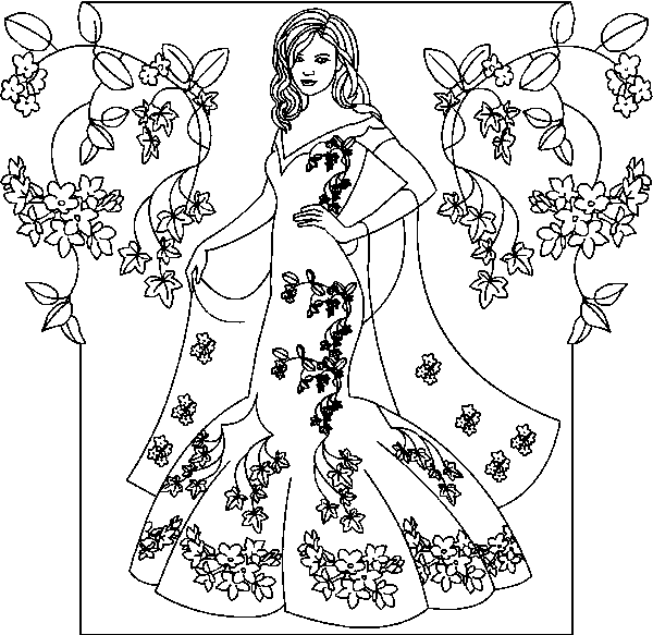 Coloring page: Princess (Characters) #85212 - Free Printable Coloring Pages