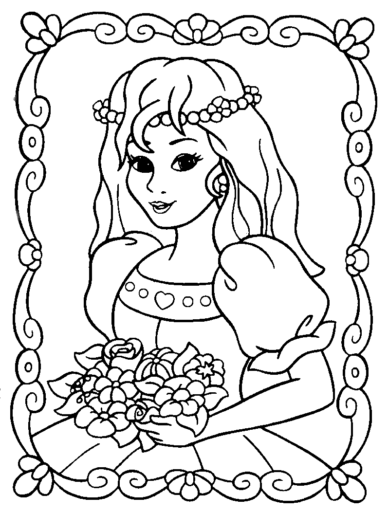 Coloring page: Princess (Characters) #85215 - Free Printable Coloring Pages