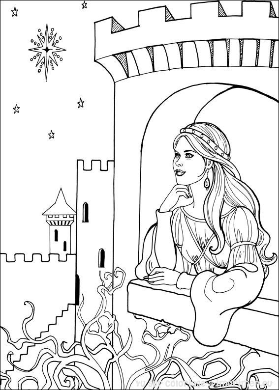 Coloring page: Princess (Characters) #85229 - Free Printable Coloring Pages