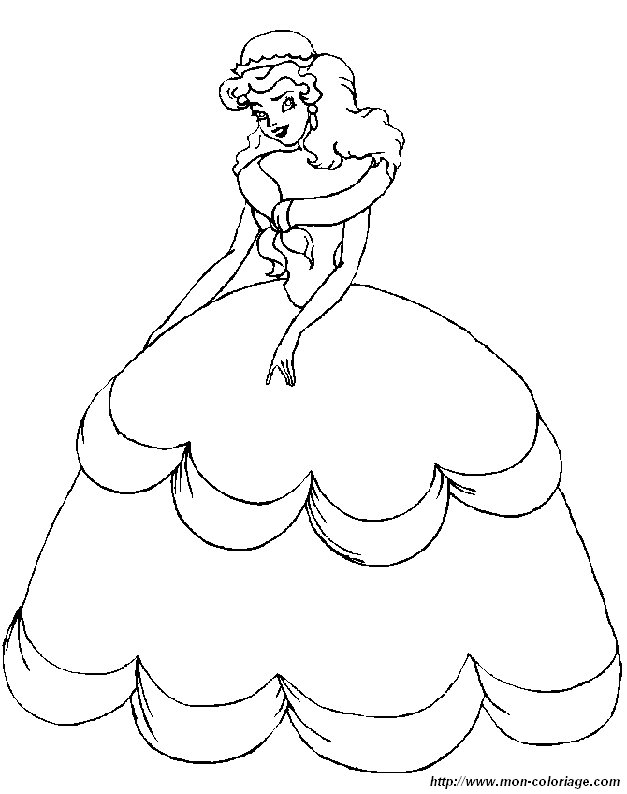 Coloring page: Princess (Characters) #85239 - Free Printable Coloring Pages