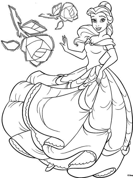 Coloring page: Princess (Characters) #85243 - Free Printable Coloring Pages