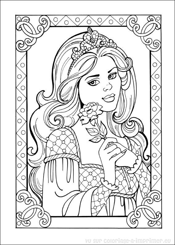 Coloring page: Princess (Characters) #85244 - Free Printable Coloring Pages