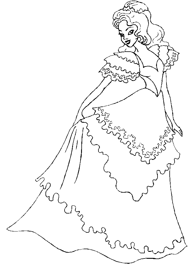 Coloring page: Princess (Characters) #85268 - Free Printable Coloring Pages