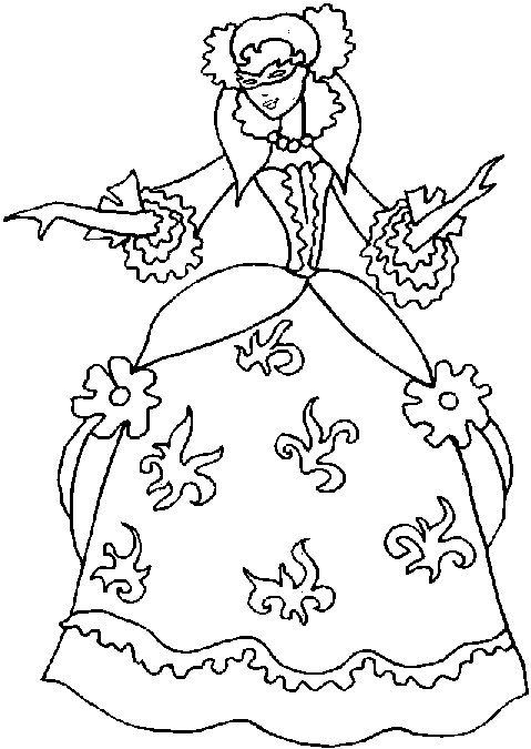 Coloring page: Princess (Characters) #85272 - Free Printable Coloring Pages