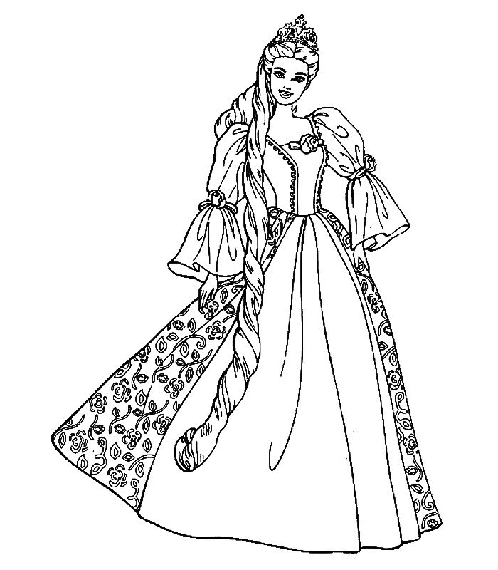 Coloring page: Princess (Characters) #85275 - Free Printable Coloring Pages