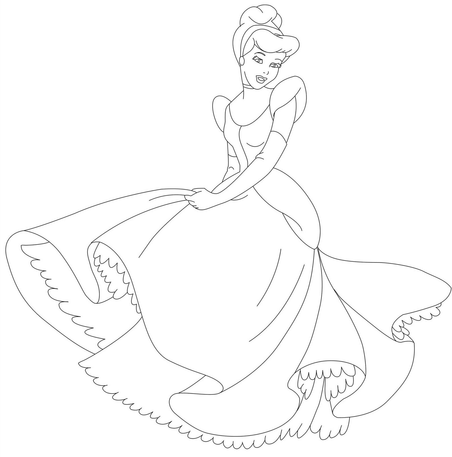 Coloring page: Princess (Characters) #85301 - Free Printable Coloring Pages