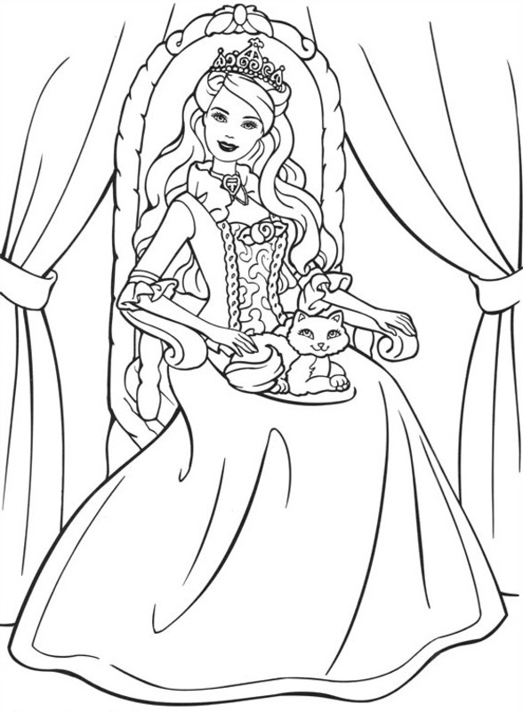 Coloring page: Princess (Characters) #85332 - Free Printable Coloring Pages