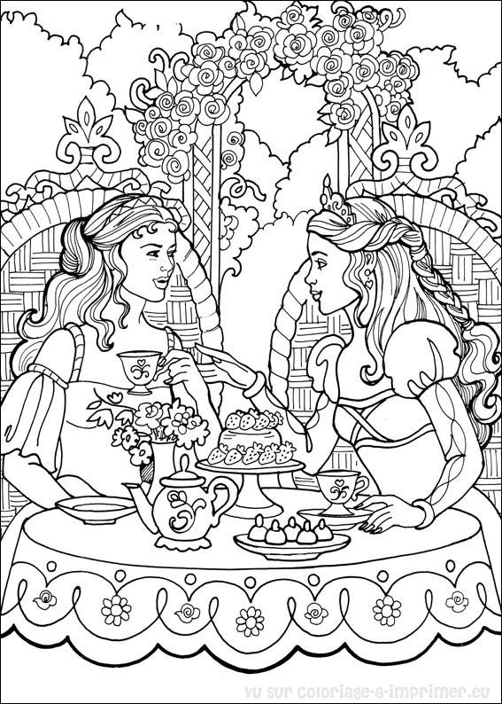 Coloring page: Princess (Characters) #85345 - Free Printable Coloring Pages