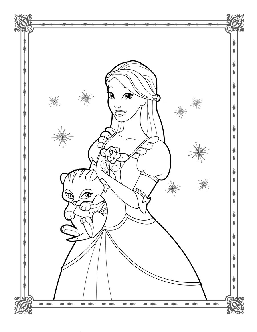 Drawing Princess 21 Characters – Printable coloring pages