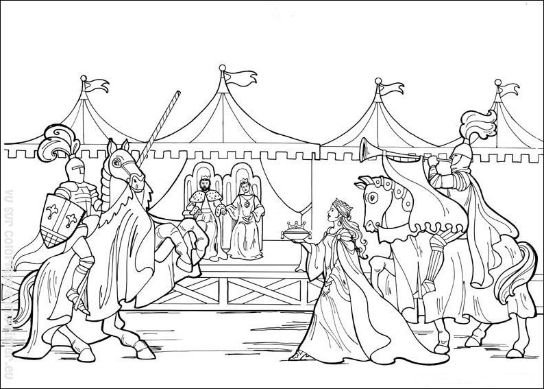 Coloring page: Princess (Characters) #85353 - Free Printable Coloring Pages