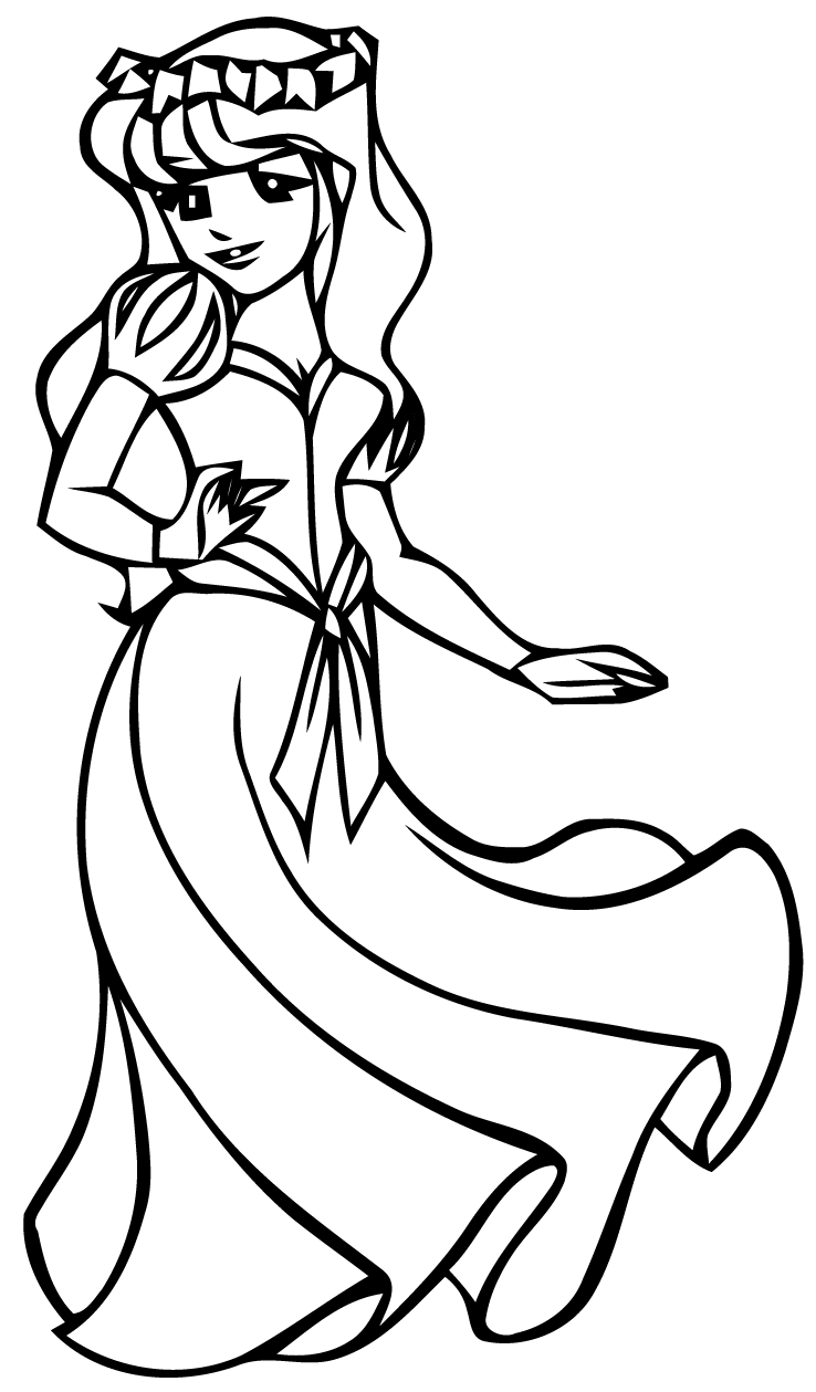 Coloring page: Princess (Characters) #85382 - Free Printable Coloring Pages