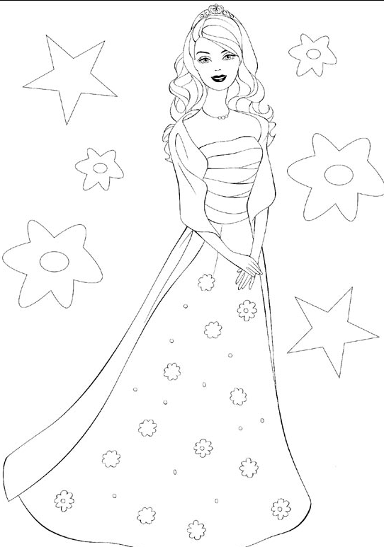 Coloring page: Princess (Characters) #85387 - Free Printable Coloring Pages