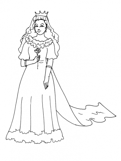 Coloring page: Princess (Characters) #85388 - Free Printable Coloring Pages