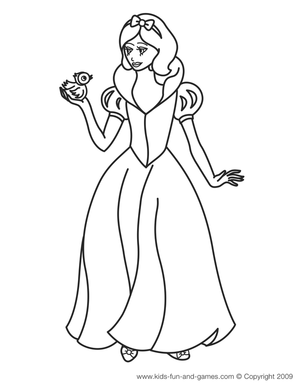 Coloring page: Princess (Characters) #85436 - Free Printable Coloring Pages