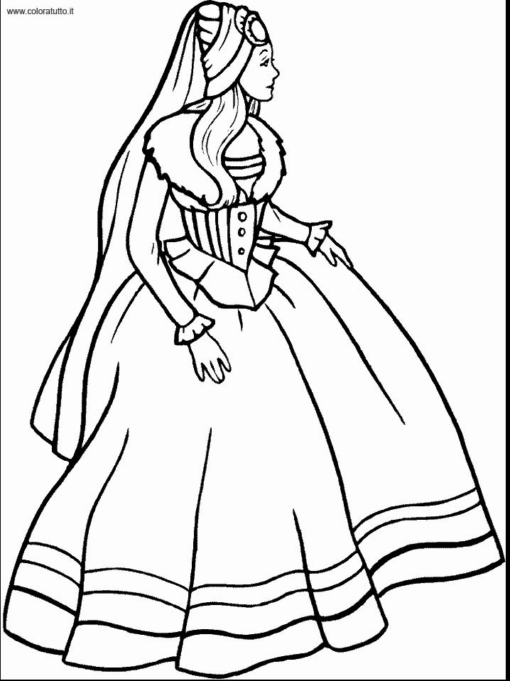 Coloring page: Princess (Characters) #85445 - Free Printable Coloring Pages