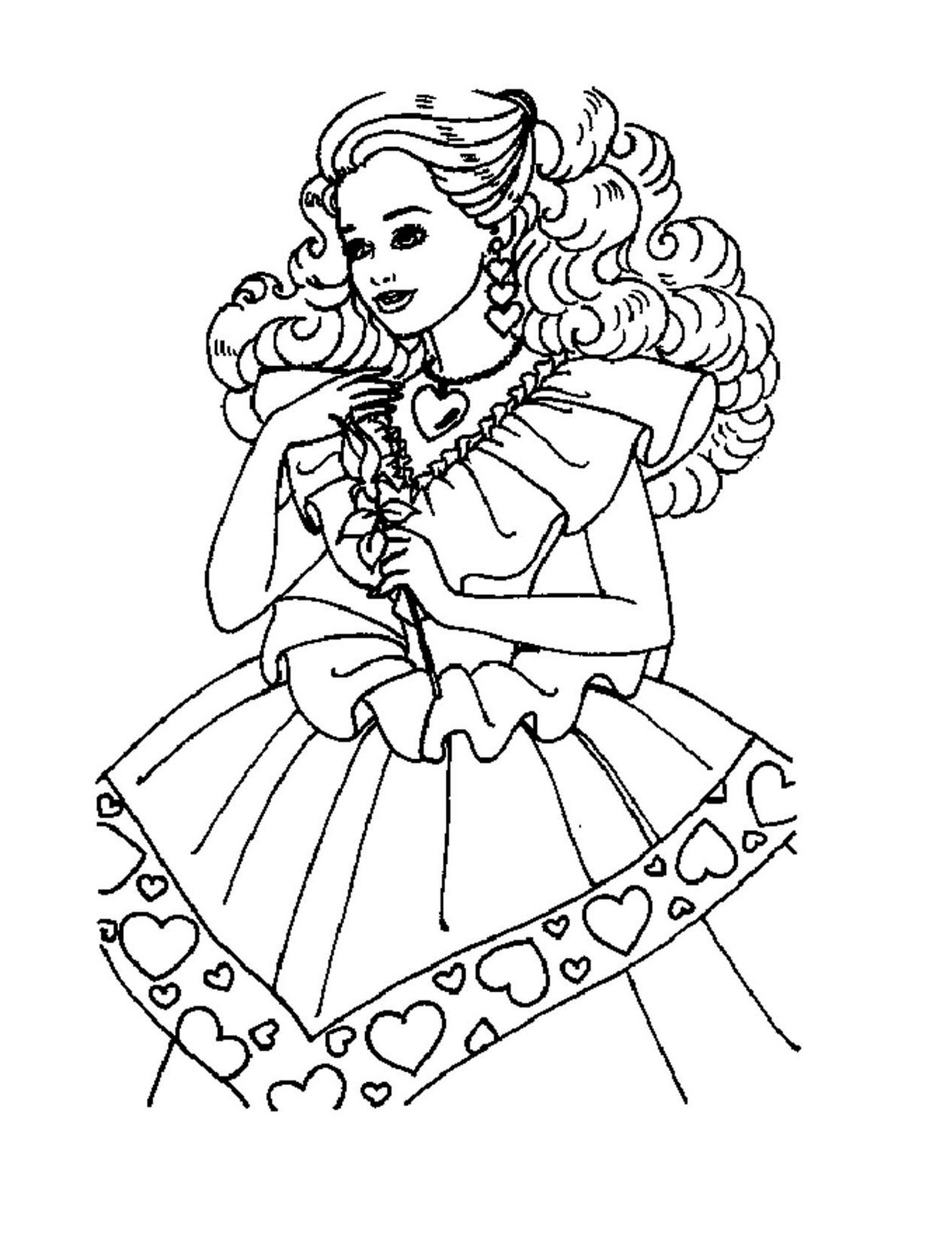 Coloring page: Princess (Characters) #85464 - Free Printable Coloring Pages
