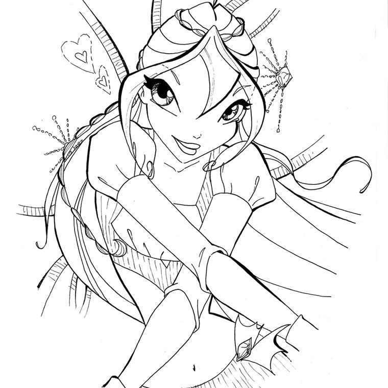 Coloring page: Princess (Characters) #85474 - Free Printable Coloring Pages