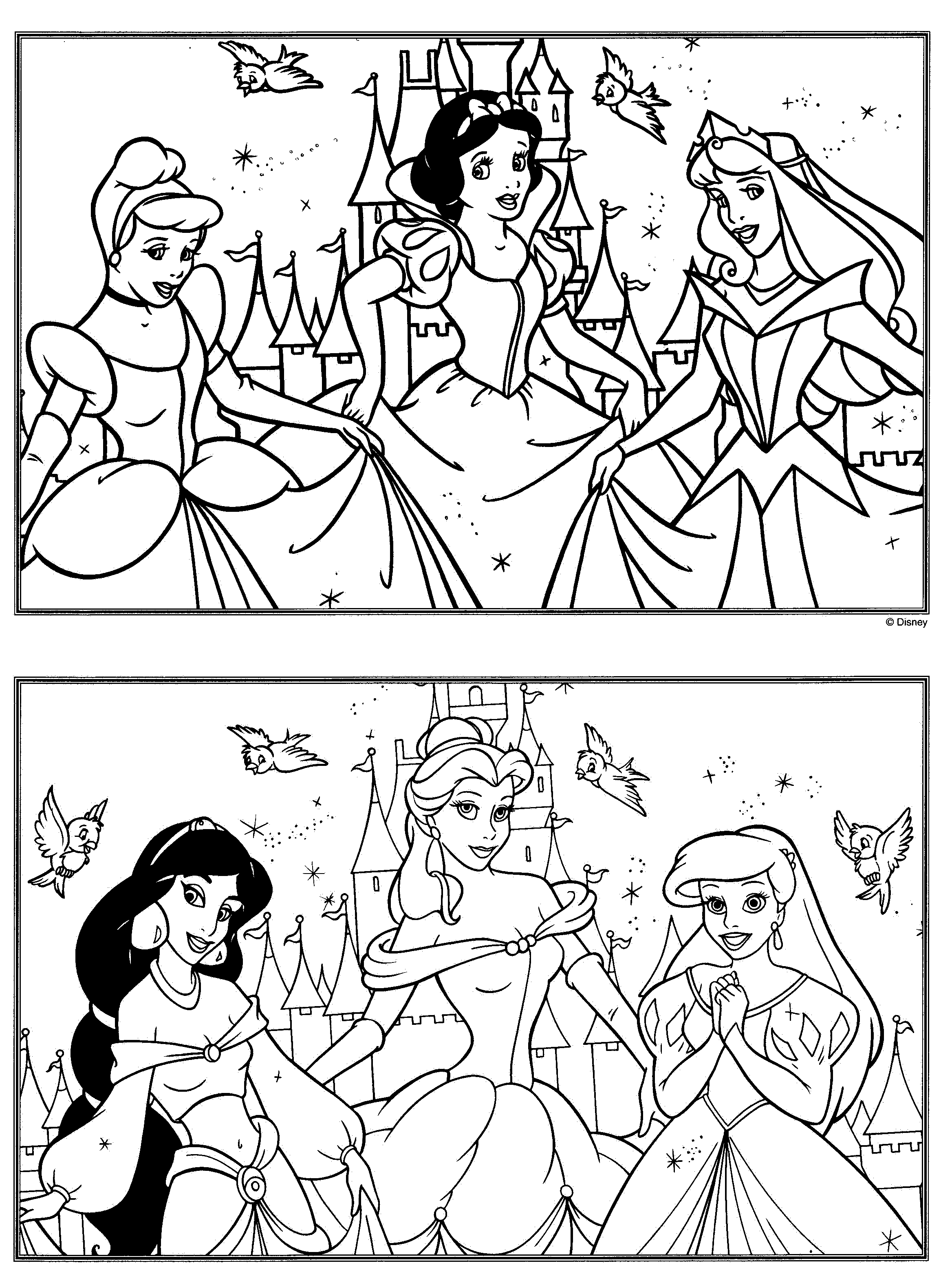 Coloring page: Princess (Characters) #85476 - Free Printable Coloring Pages