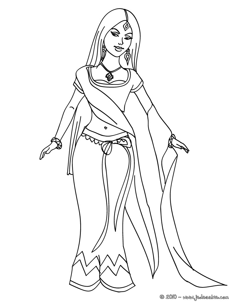 Coloring page: Princess (Characters) #85483 - Free Printable Coloring Pages