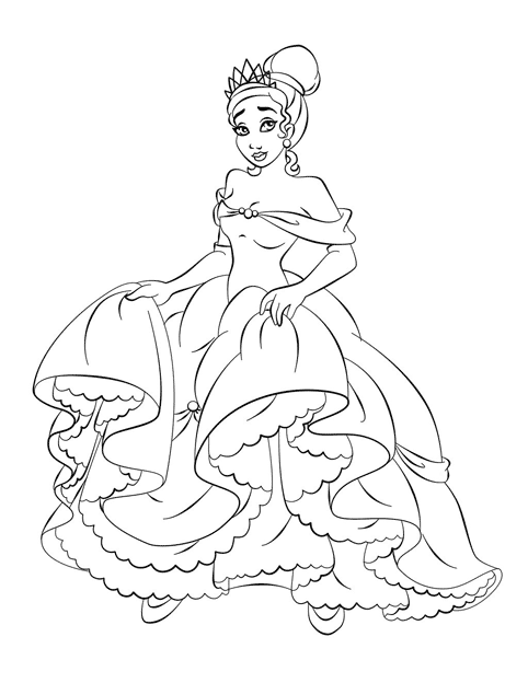6300 Coloring Pages Princess Free  HD