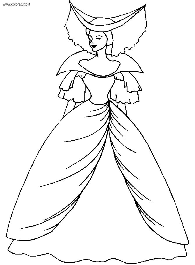 Coloring page: Princess (Characters) #85526 - Free Printable Coloring Pages