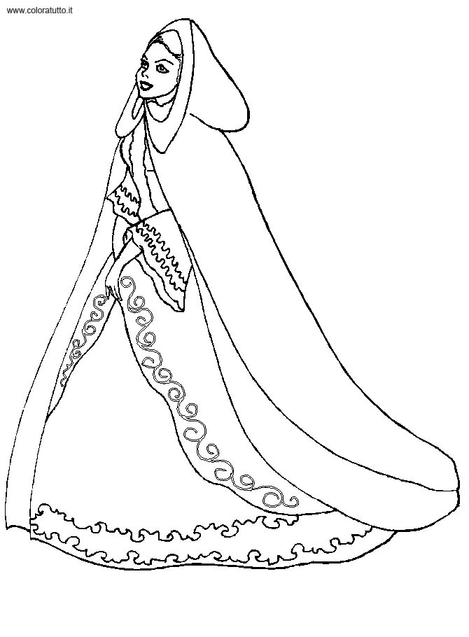 Coloring page: Princess (Characters) #85533 - Free Printable Coloring Pages