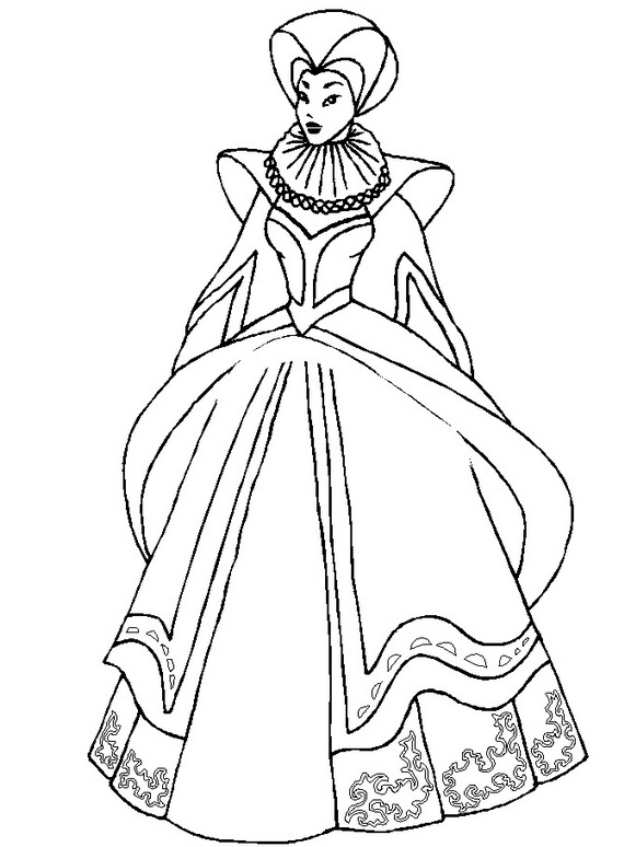 Coloring page: Queen (Characters) #106224 - Free Printable Coloring Pages
